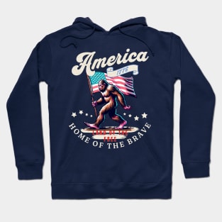 American Bigfoot - Land Of The Free Hoodie